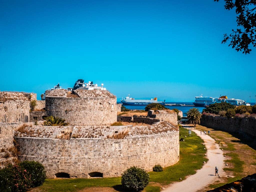 City Walls Rhodes in October