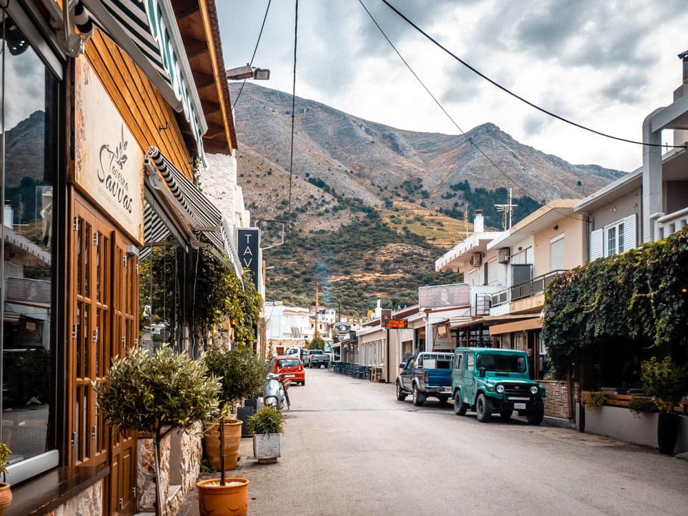Embonas village and Attavyros mountain
