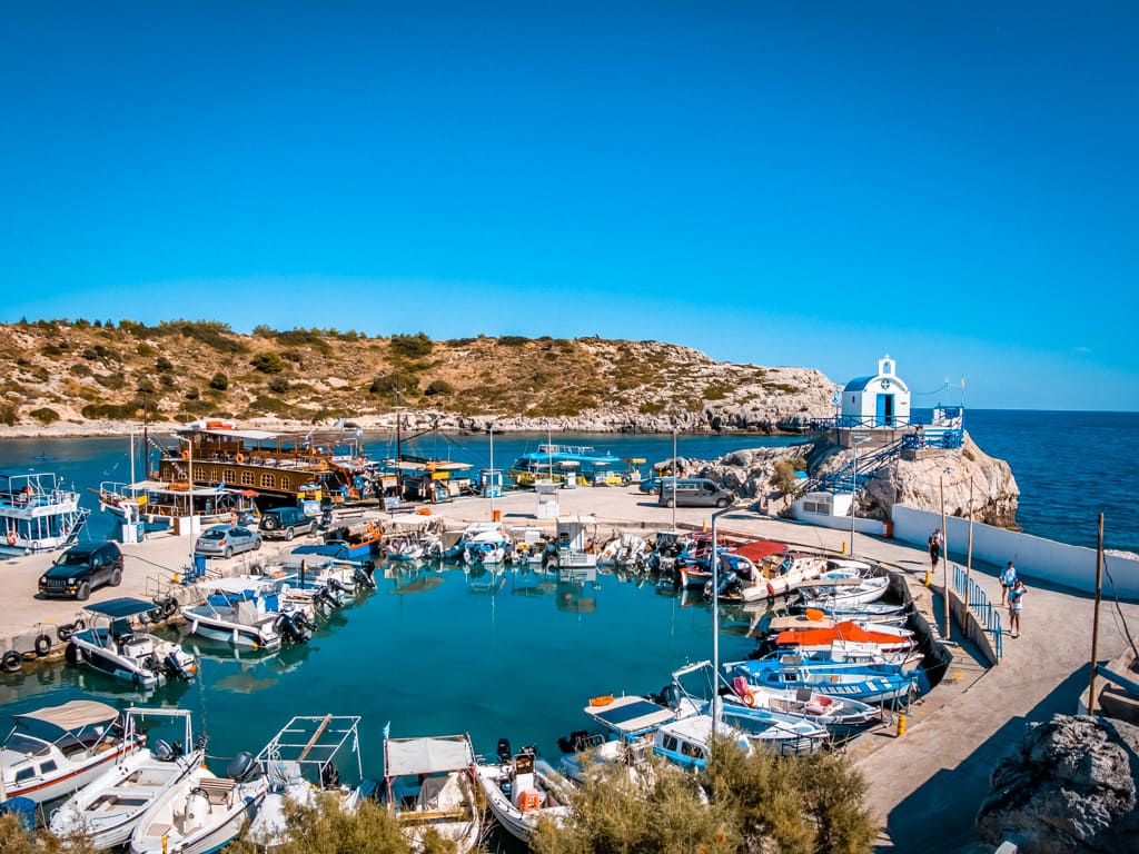 Harbour area Kolymbia Rhodes