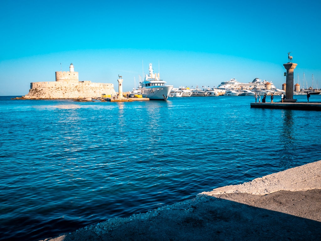 Mandraki Harbour Rhodes