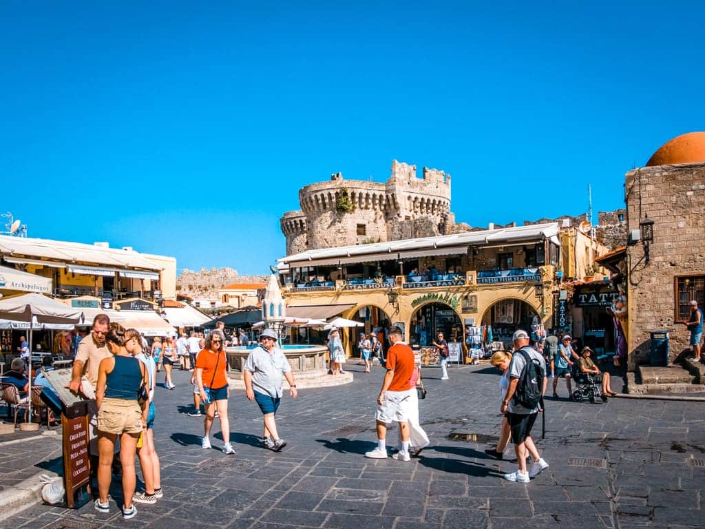 Rhodes Town Things to do Hippocrates Square