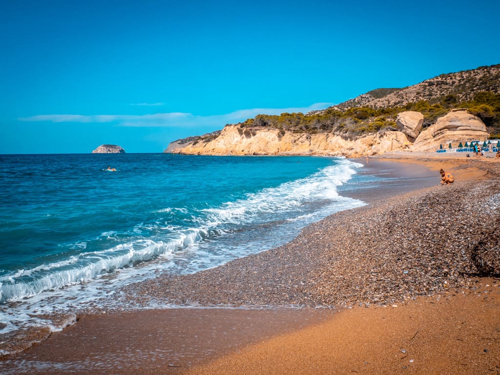 Fourni Beach Monolithos Rhodes
