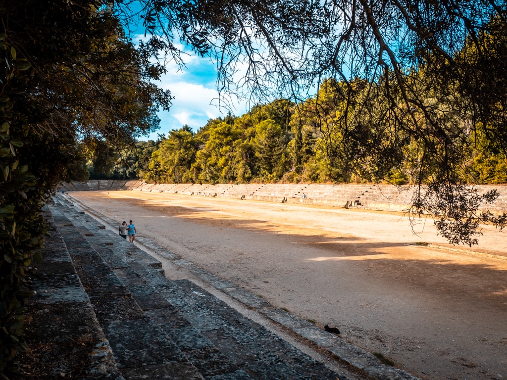 The Ancient Stadium of Rhodes is a remarkably well-preserved 3rd-century BC Hellenistic landmark within the Acropolis of Rhodes archaeological park.