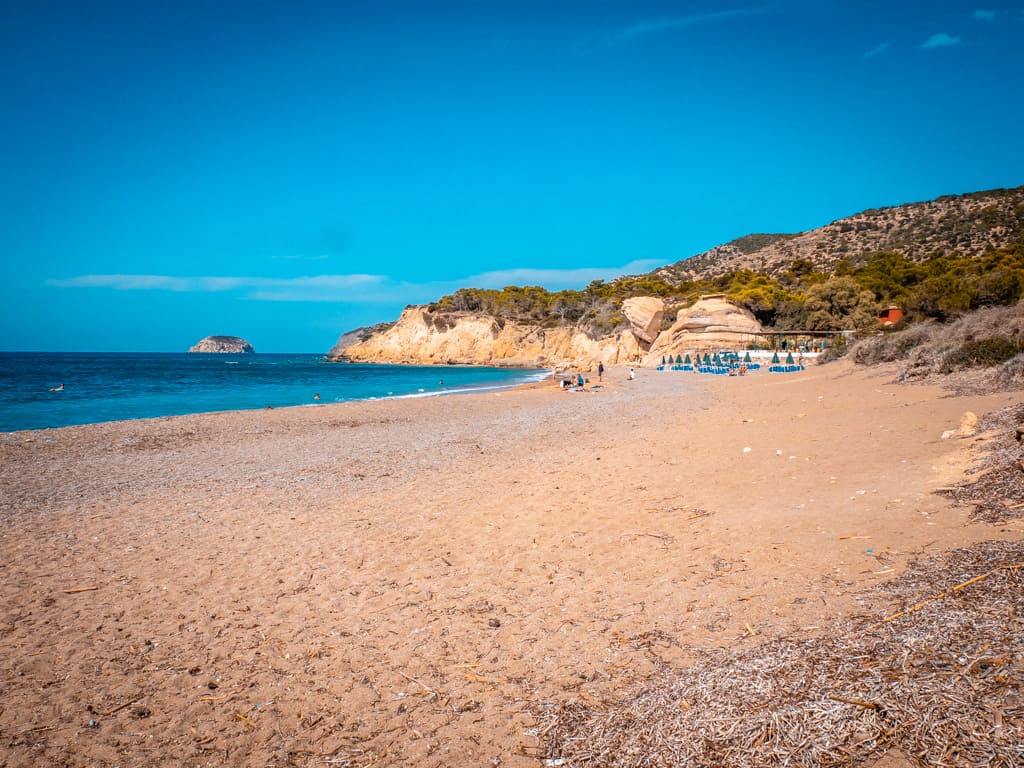 Fourni Beach Monolithos Rhodes