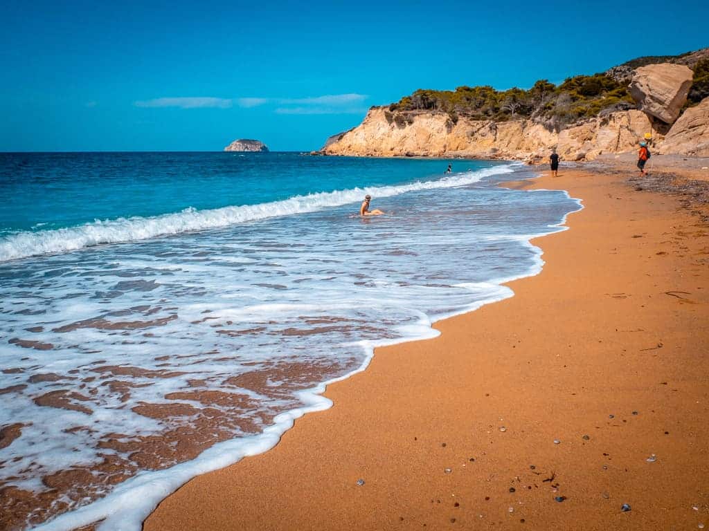 Fourni Beach Monolithos Rhodes