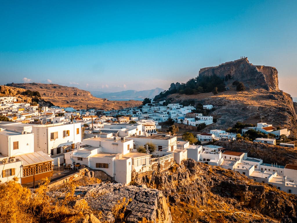Lindos Rhodes white village