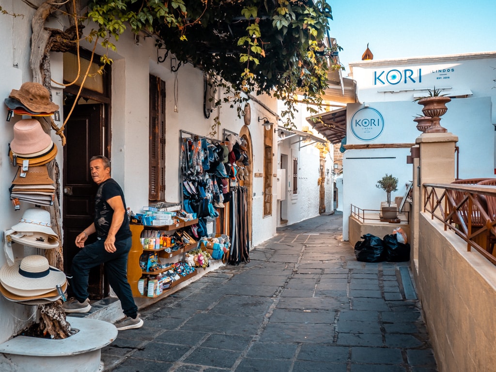 Lindos Rhodes early in the morning