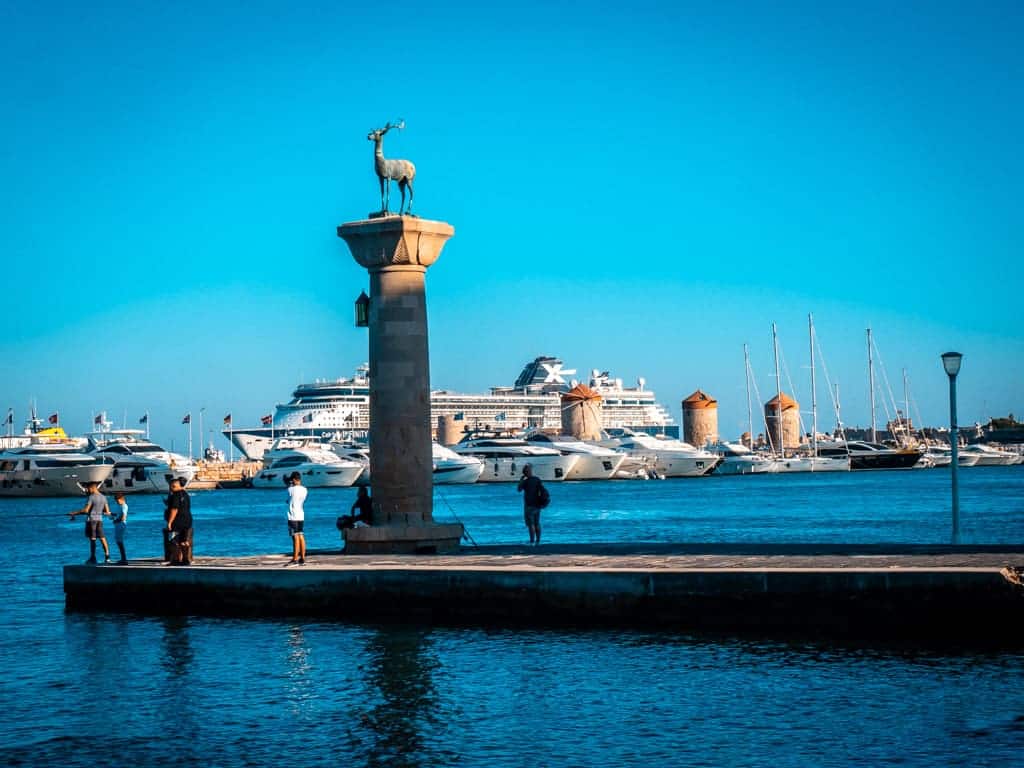 Mandraki Harbour Rhodes