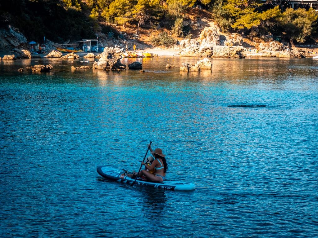 Anthony Quinn Bay Rhodes SUP Paddling with children