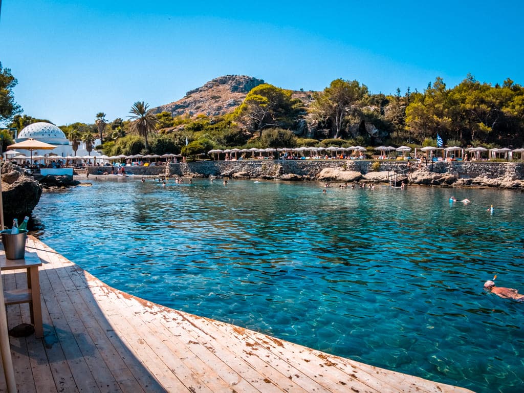 Best Snorkeling spots Rhodes Kallithea Springs Beach