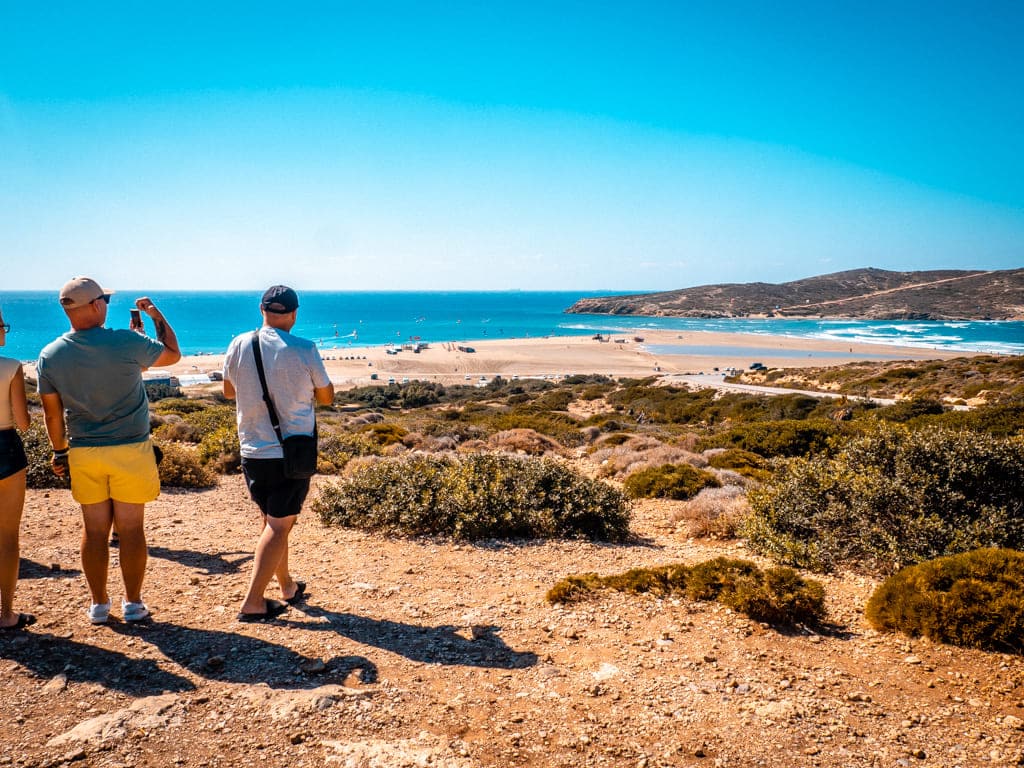 Prasonisi Beach Viewpoint at the very southern end of Rhodes Greece