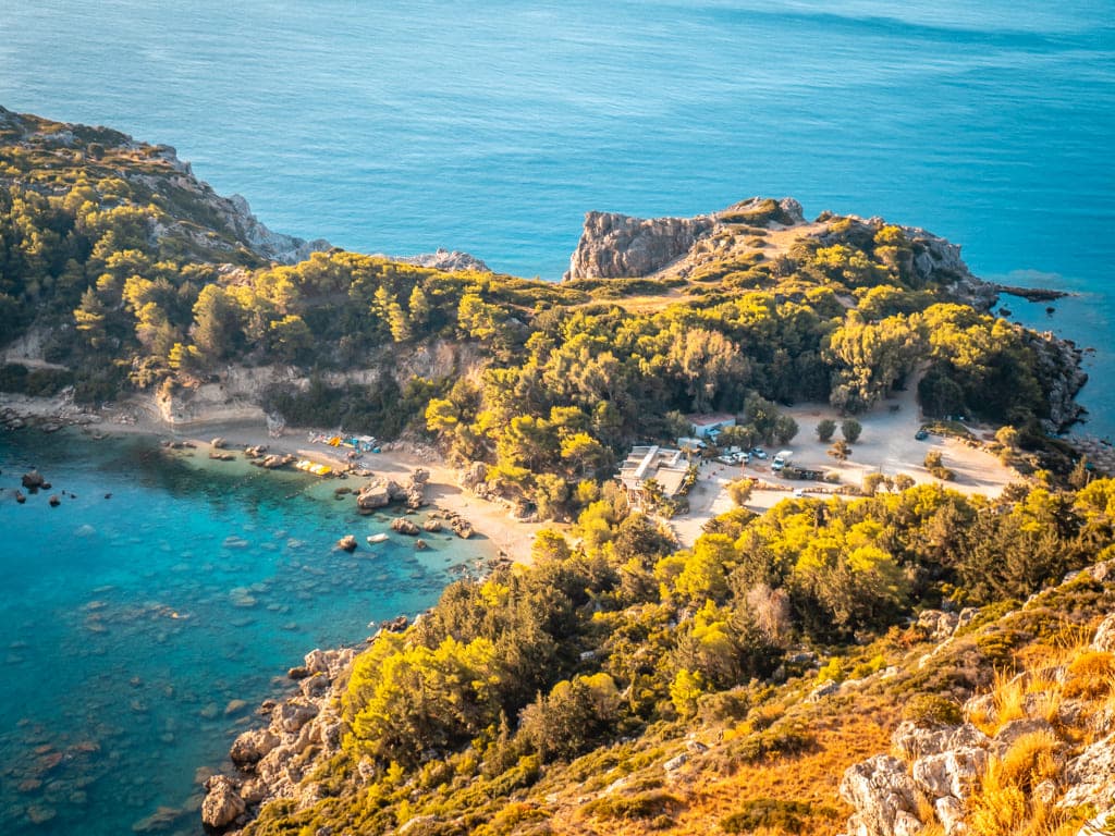 Rhodes Beaches Anthony Quinn Bay