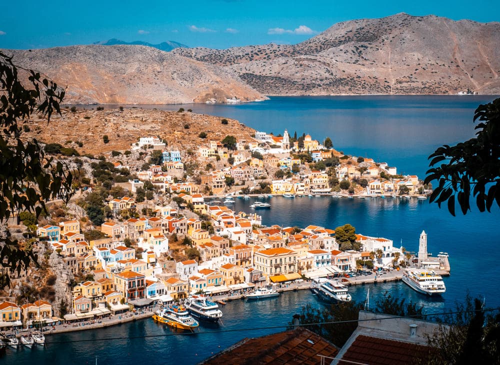 Symi Island view from citadel