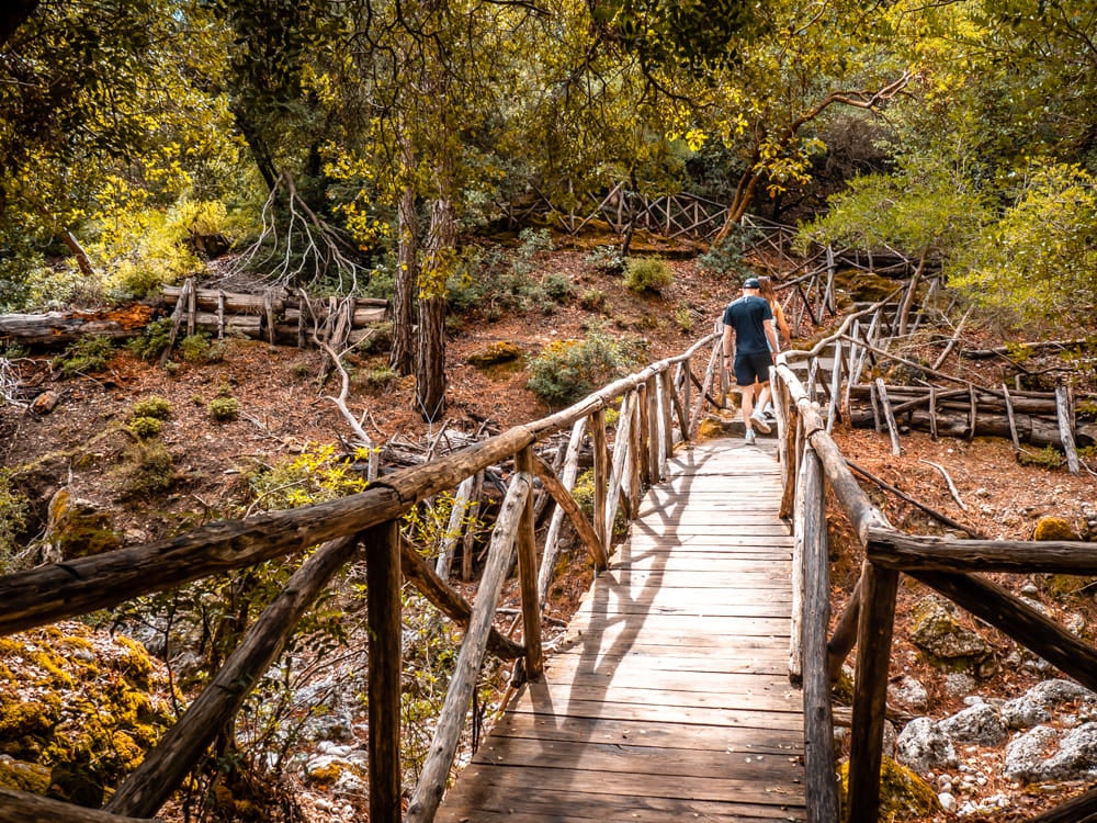path in Valley of Butterflies Rhodes Greece