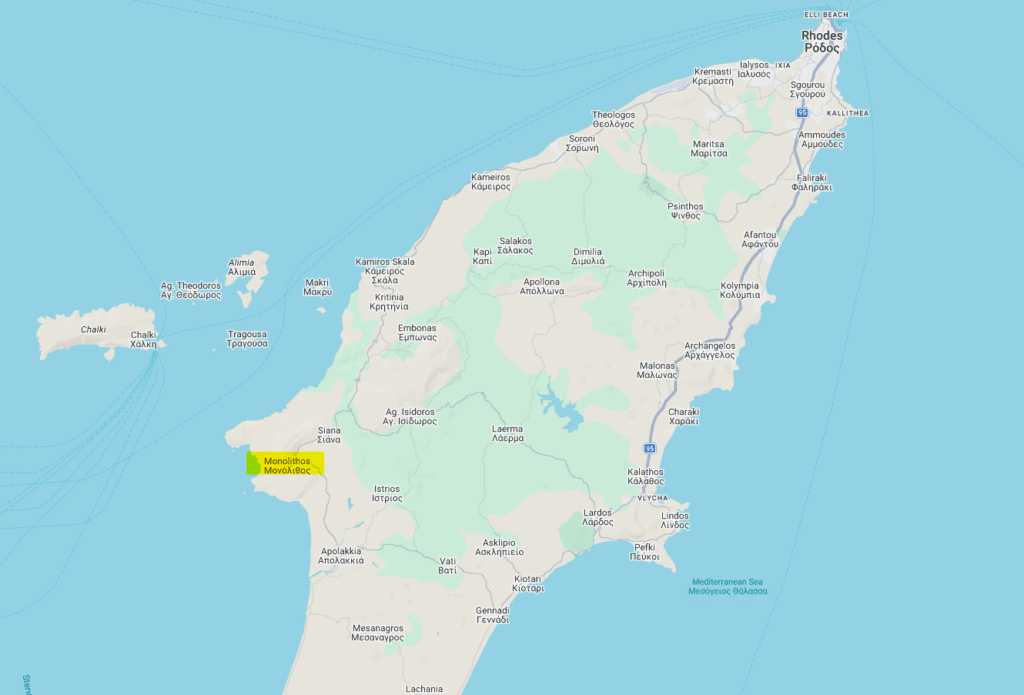 Where is Monolithos Greece