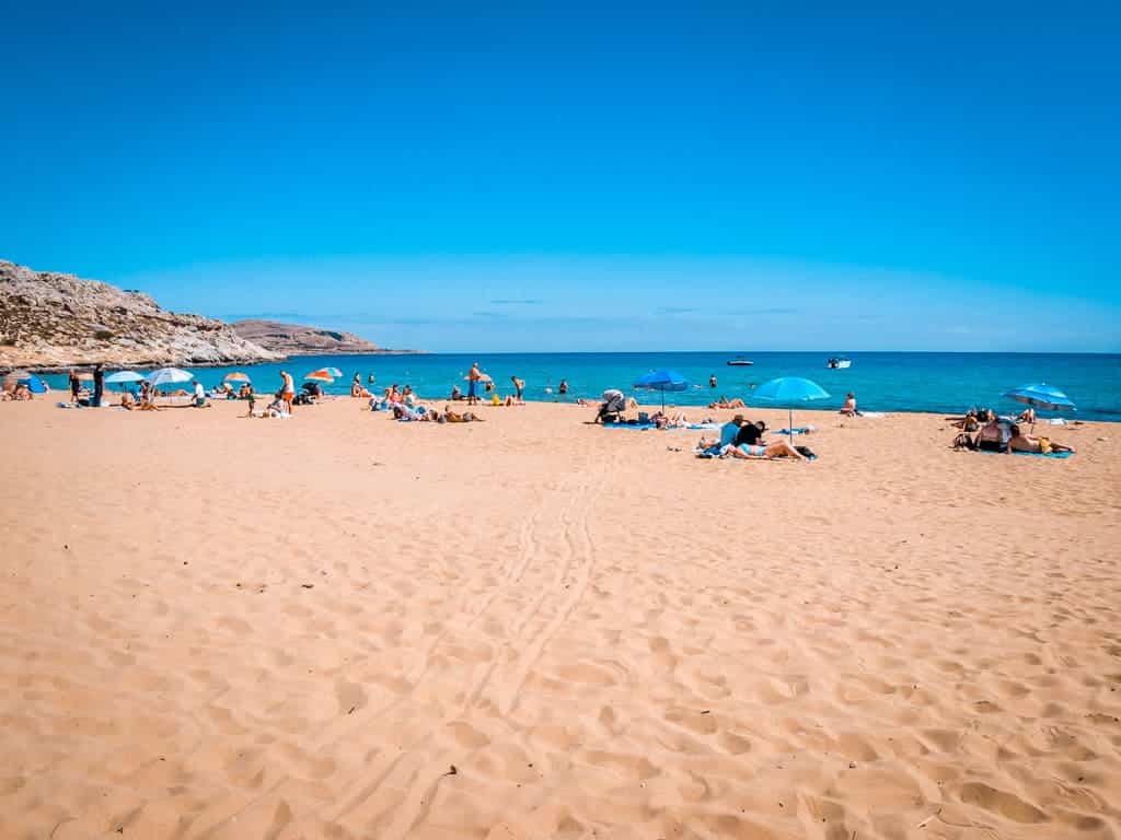 Agathi Beach Rhodes Golden Sand