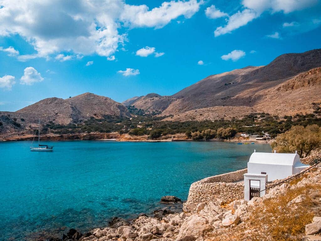 Pondamos beach Chalki Island